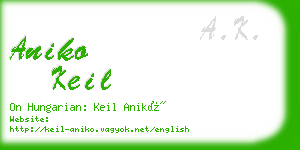 aniko keil business card